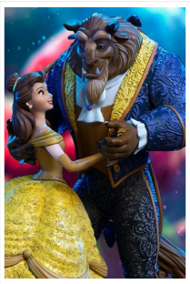 BEAUTY AND THE BEAST -  BEAUTY AND THE BEAST DISNEY 100TH ART SCALE 1/10 STATUE BY IRON STUDIOS