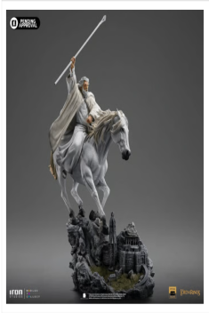 THE LORD OF THE RINGS - GANDALF THE WHITE ON SHADOWFAX (EVENT EXCLUSIVE) ART SCALE 1/10 STATUE BY IRON STUDIOS