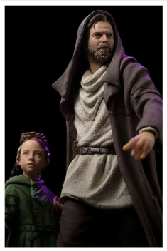  STAR WARS: OBI-WAN KENOBI - OBI-WAN AND YOUNG LEIA ART SCALE 1/10 STATUE BY IRON STUDIOS