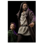  STAR WARS: OBI-WAN KENOBI - OBI-WAN AND YOUNG LEIA ART SCALE 1/10 STATUE BY IRON STUDIOS